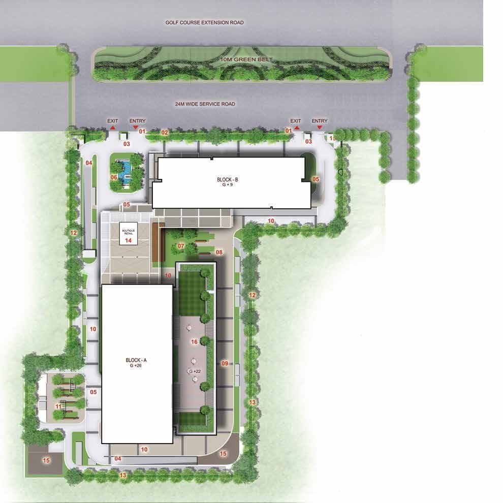 Master Plan — Block A (G+26) & Block B (G+9)