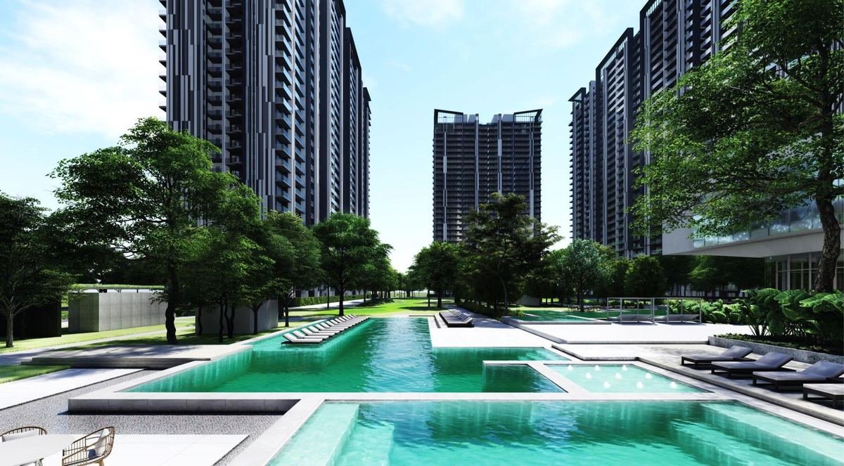 M3M Golf Hills view