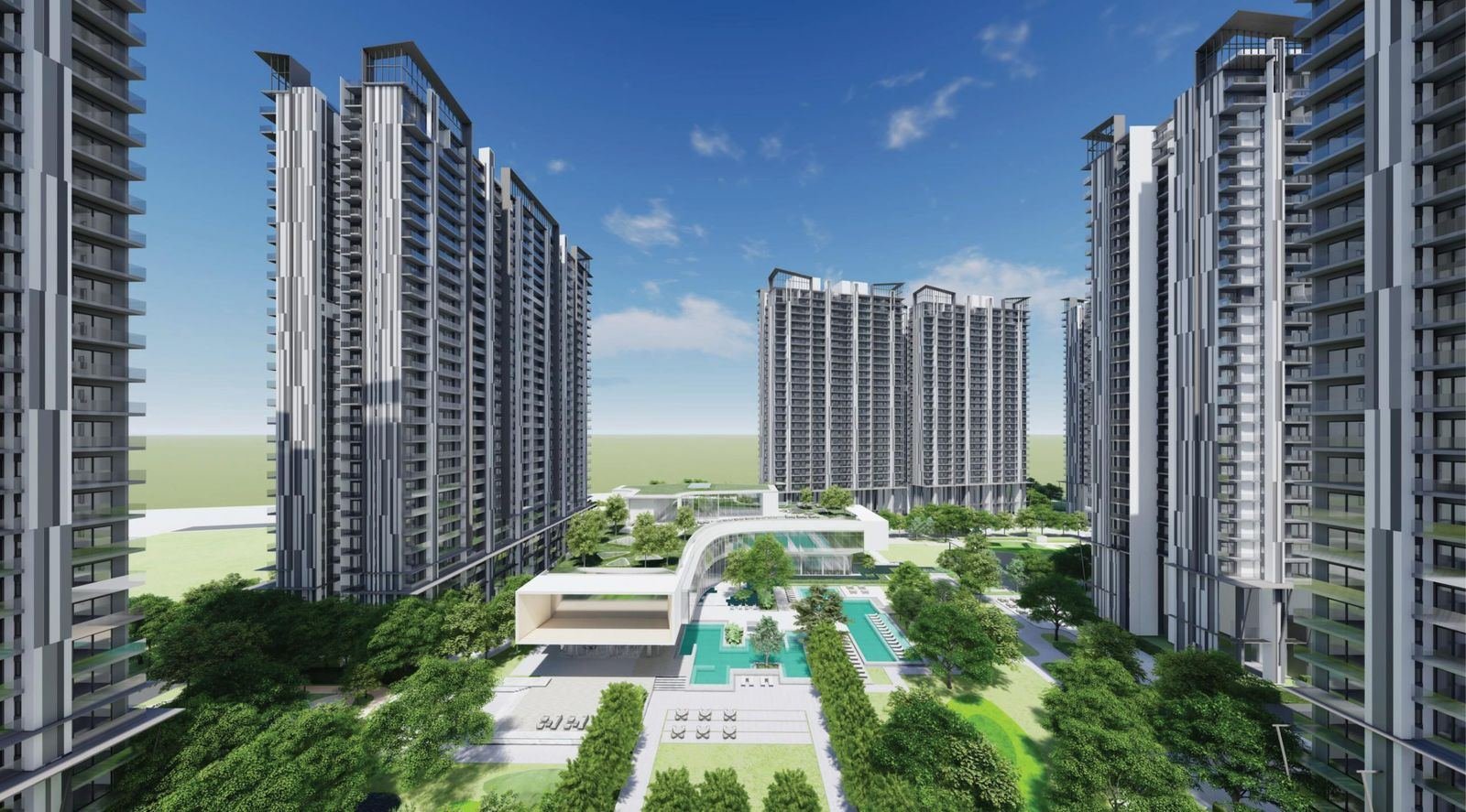 M3M Golf Hills view